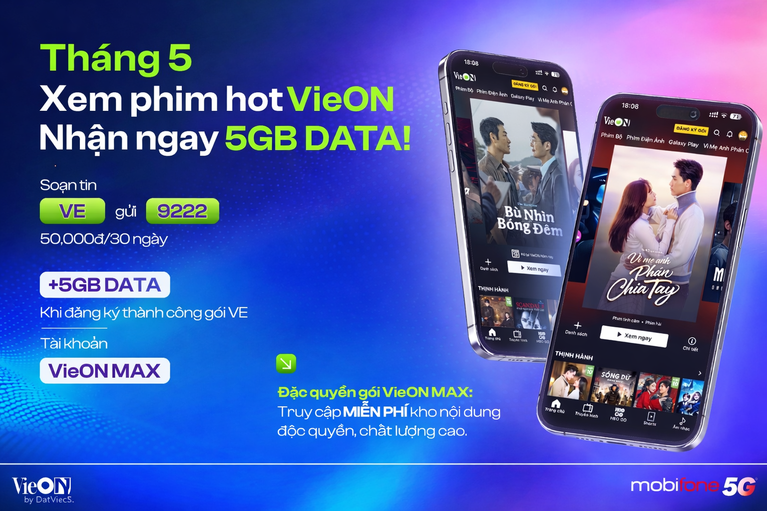 Tin khuyến mại: "Xem Phim Hay - Nhận Data liền tay"